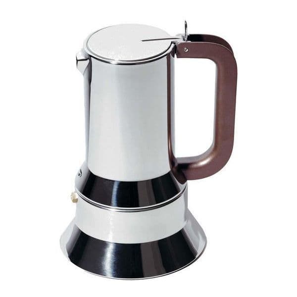 Espressobryggare - ALESSI - 9090/6 - 18/10 rostfritt stål - 15 bar - Malet kaffe