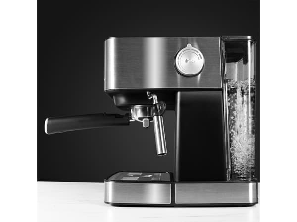 Cecotec Power Espresso 20 Matic, Espressomaskin, 1,5 l, 850 W, Sort, Rustfritt stål
