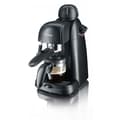Pikkukuva 1 / 5: SEVERIN KA5978 Espressokone, höyry maitovaahdolle, pieni espressokone, 4 kupin kahvinkeitin, 3,5 baarin pumppu, musta