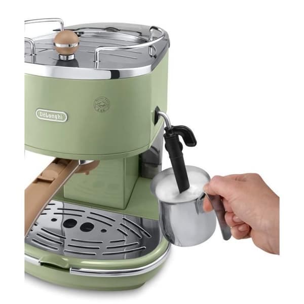 DELONGHI ECOV 310.GR Icona Vintage Classic Espressomaskin - Grön
