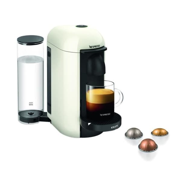NESPRESSO KRUPS Vertuo Plus kaffemaskin, espressobryggare, elfenbensvit YY3916FD