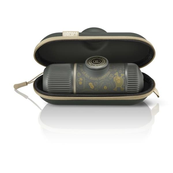 Bärbar Espresso Kaffemaskin Nanopresso Dark Souls + WACACO Fodral Grå