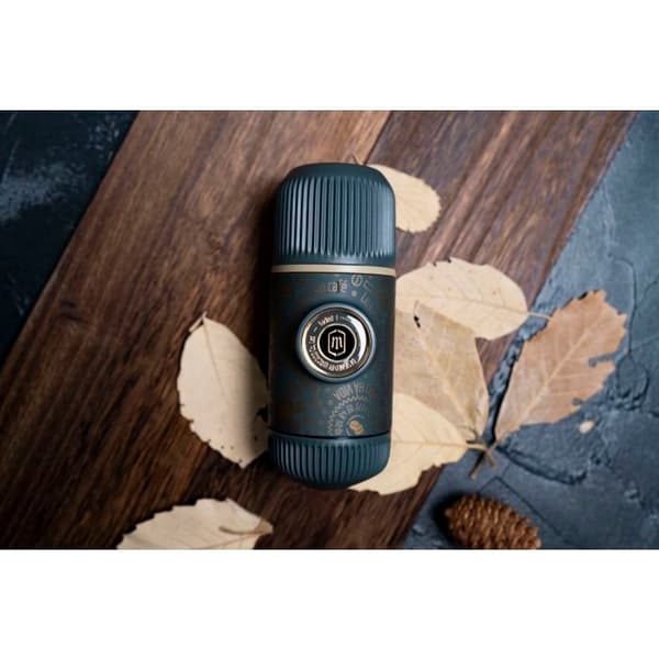 Bärbar Espresso Kaffemaskin Nanopresso Dark Souls + WACACO Fodral Grå
