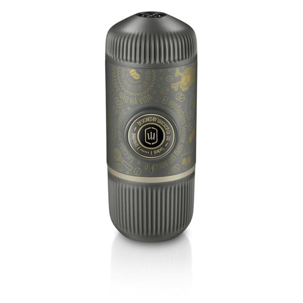 Bärbar Espresso Kaffemaskin Nanopresso Dark Souls + WACACO Fodral Grå