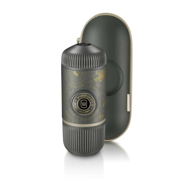 Bärbar Espresso Kaffemaskin Nanopresso Dark Souls + WACACO Fodral Grå