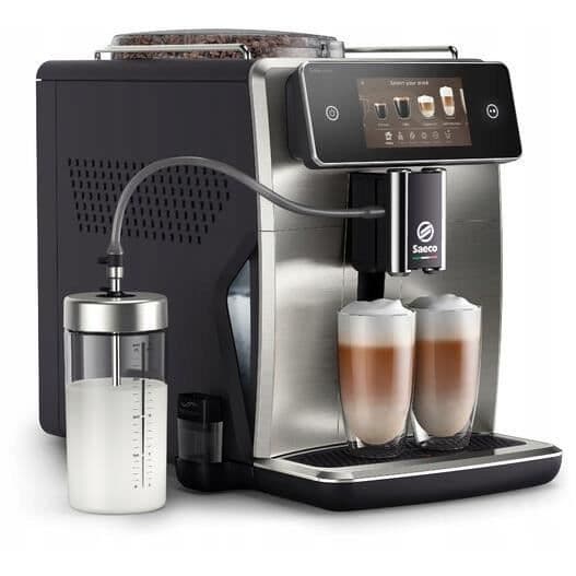 Philips Saeco Xelsis Deluxe automatisk espressomaskin, 8 profiler, TFT-skärm, silver (SM8785/00)