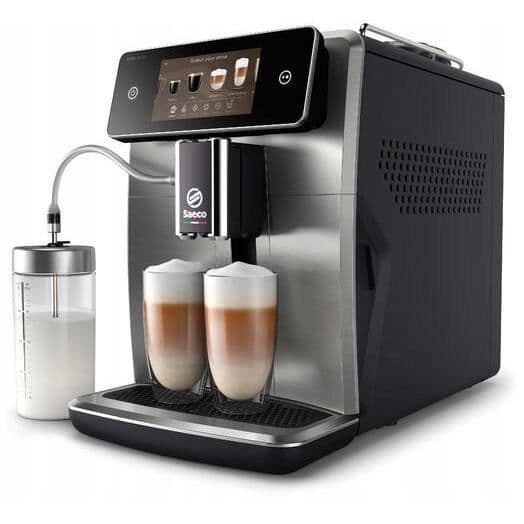 Philips Saeco Xelsis Deluxe automatisk espressomaskin, 8 profiler, TFT-skärm, silver (SM8785/00)