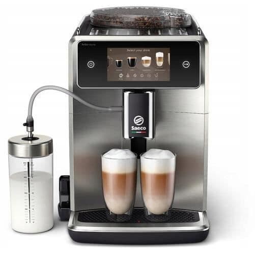 Philips Saeco Xelsis Deluxe automatisk espressomaskin, 8 profiler, TFT-skärm, silver (SM8785/00)