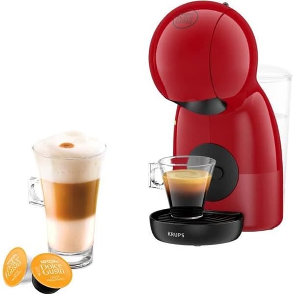 KRUPS Dolce Gusto XS Piccolo KP1A0510 Röd kaffemaskin - Espresso - 15 bar - 0,8L