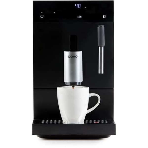 Automatisk espressomaskin med kvarn - DOMO - DO1150K - 1350 W - 19 bar - 125 g kaffe - Svart