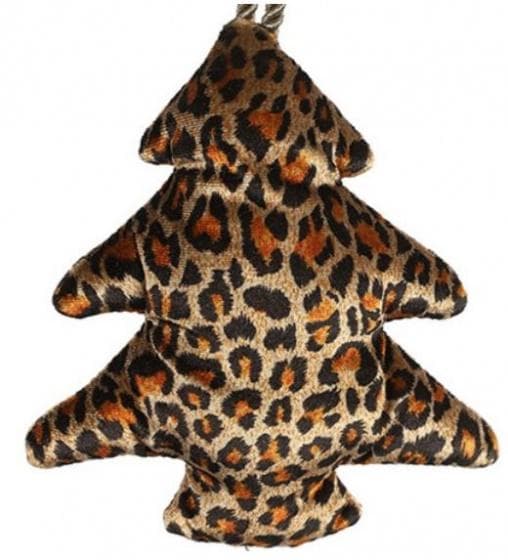 julhänget leopard Carola 15 x 17 cm svart/brun