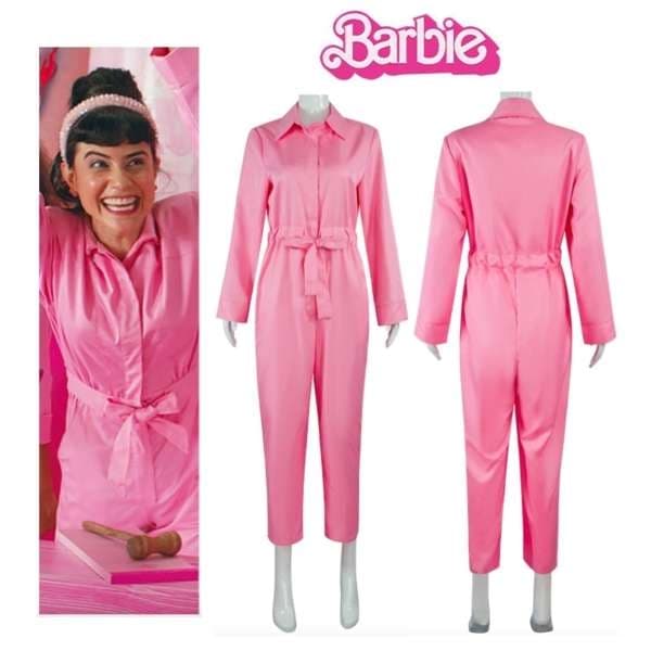 Barbie - Kostym - Dress - Jumpsuit - Cosplay Halloween - Ljusrosa M