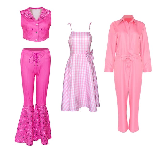 Barbie - Kostyme - Kjole - Jumpsuit - Cosplay Halloween -