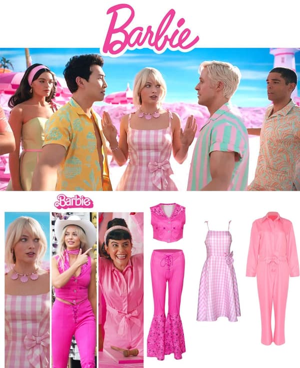 Barbie - Kostume - Kjole - Cosplay Halloween -