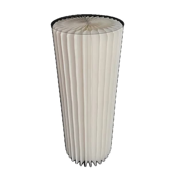Juhlateltta, vaaleanpunainen, taitettava sylinteri, H80cm(315in)valkoinen