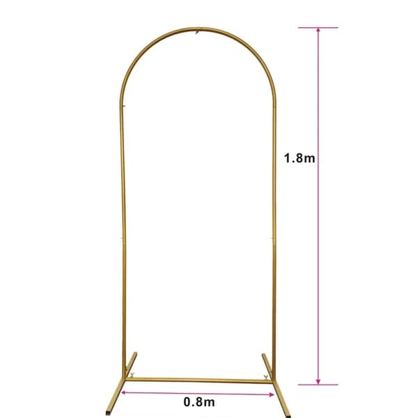 Utomhus bröllopsbåge set, blomställning, ballongbåge bakgrund dekoration, Allmän, 1,8x0,8m