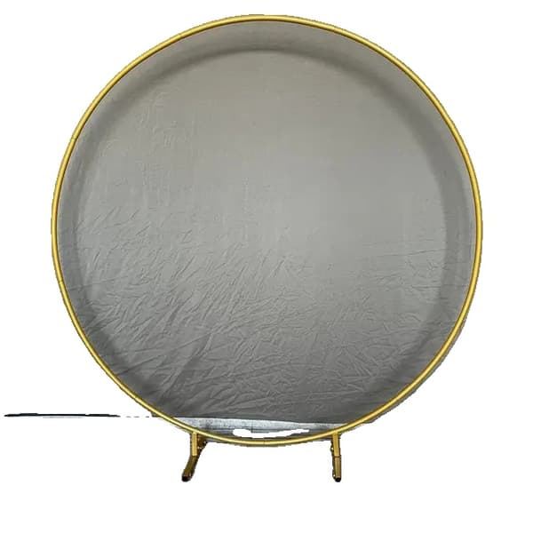 Bryllup wedding ballonbue, metal cirkelstander, rund baggrundsbue ramme, 1,8m (70,8in), Hvid-firkantet base
