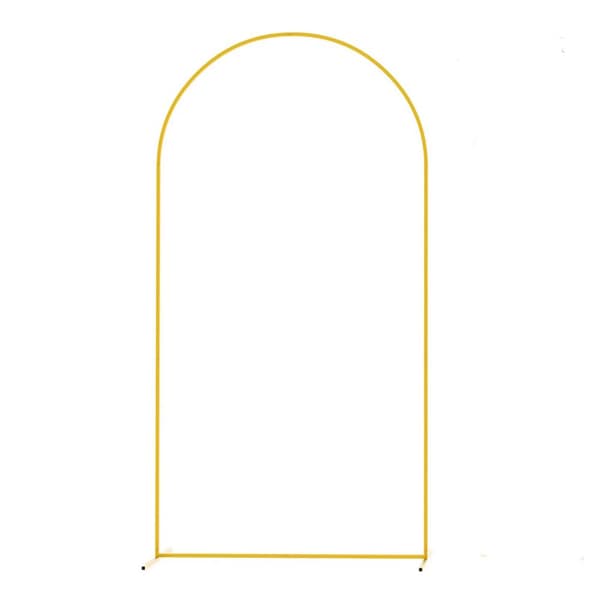 Metallinen kaari koriste, kultainen viimeistely, helppo kokoaminen,Kulta, 2,2 m x 1,2 m
