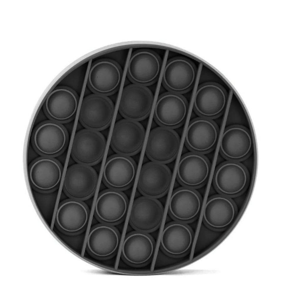 Pop It Fidget Bubble Circle - Svart