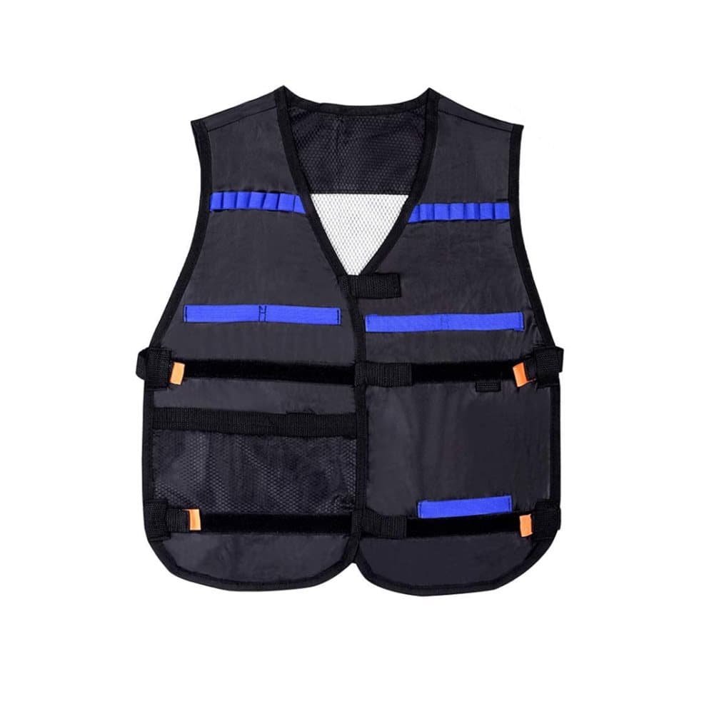 Tactical Nerf Gun Skyddsväst Ammunition Magasin Barn Svart