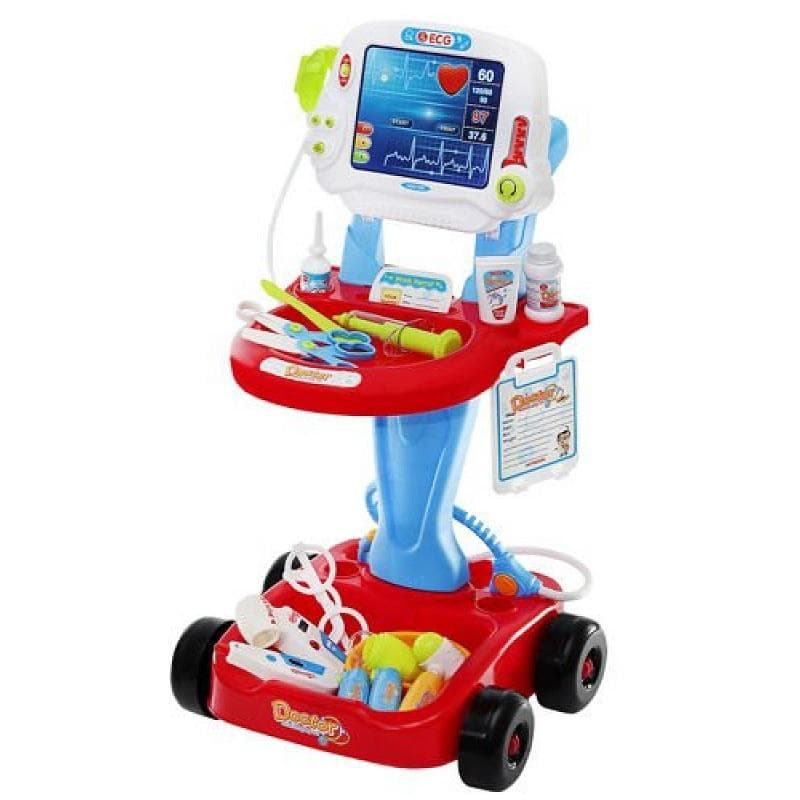 Läkare medicinsk vagn lekset / ECG vagn lekset
