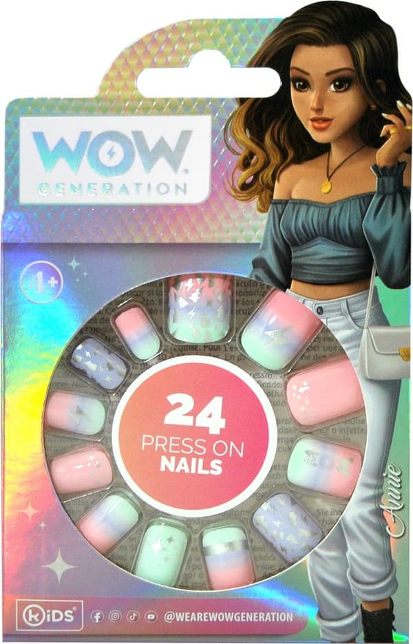 WOW Generation Tryk på Nails 24-pak