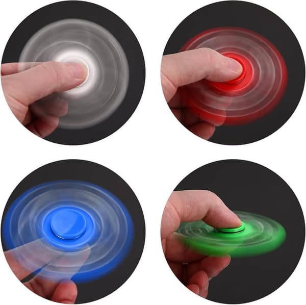 OBOSOE 5-Pack Fidget Spinner, Färgglada Stresslindrande Leksaker