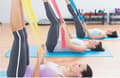 Miniatyrbild 4 av 6: Träningsband-Gummiband för stretching och mångsidig--Rosa Färg