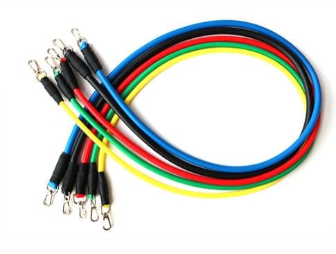 Träningsband (5st Justerbara Gummiband Band)  Stretchband 5-Pack