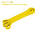 Miniatyrbillede 2 af 5: Yellow -Træningsbånd Modstandsbånd Gummibånd-Powerbands-modstandsbånd