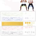 Miniatyrbild 1 av 4: Träningsband motståndsband YOGA Motstånd: - GUL -  Mediumhård