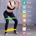 Miniatyrbild 2 av 4: Träningsband motståndsband 5-pack med instruktioner påse yoga