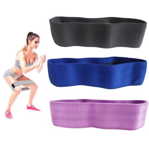 3-pack Booty band kit, Träningsband, Motståndsband, rehab