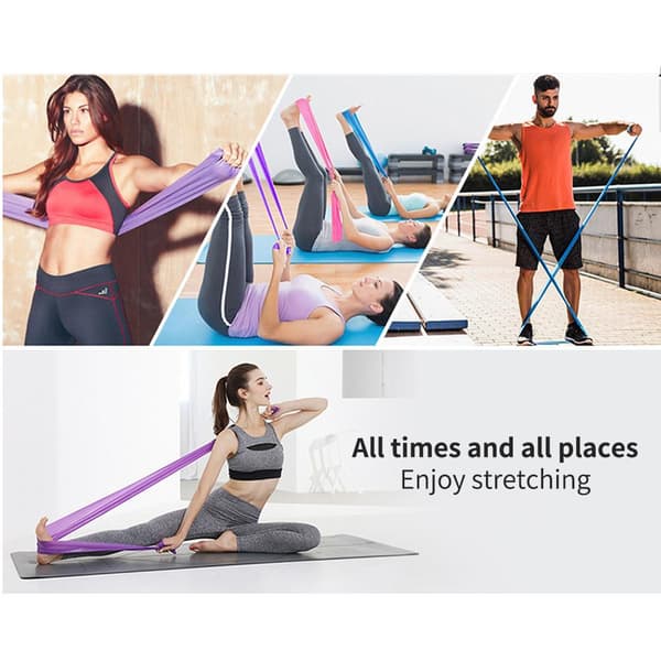 TPE YOGA Treningsbånd, Motstandsbånd, yoga, rehab - Gummibånd