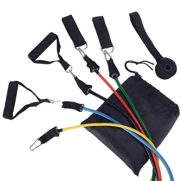 11-delar Träningsband, Motståndsband, yoga, rehab