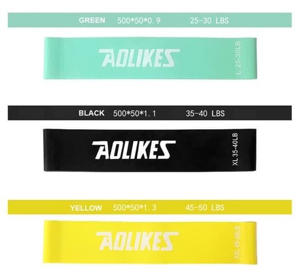 6 Pack Träningsband Motståndsband Gummiband