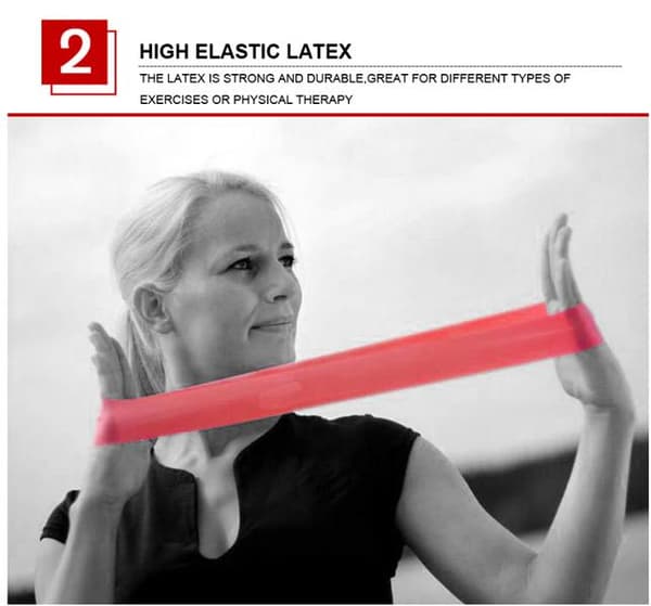 6 Pack Träningsband Motståndsband Gummiband