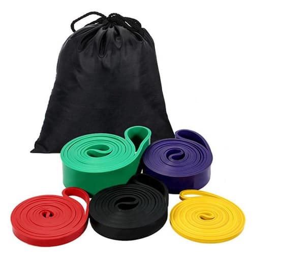 Träningsband starka motståndsband loop 5-pack  påse