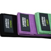 Urban Fitness Equipment Fabric Resistance Band Set (Pack of 3)