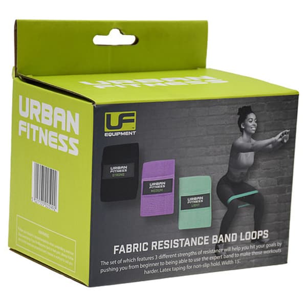 Urban Fitness Equipment Stofmodstandsbånd sæt (pakke med 3)