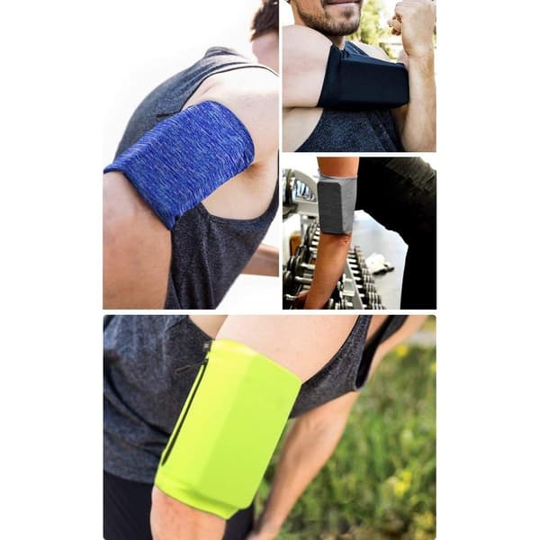 Elastic Fabric Armband XL Running Fitness - Marinblå