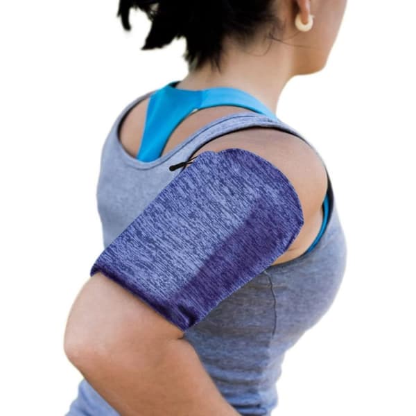 Elastic Fabric Armband XL Running Fitness - Marinblå