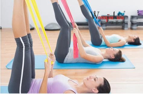 Träningsband-Gummiband för stretching och mångsidig