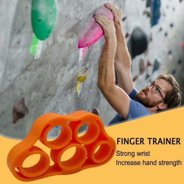 Fingertræner silikone - håndled og greb coach 5 kg orange