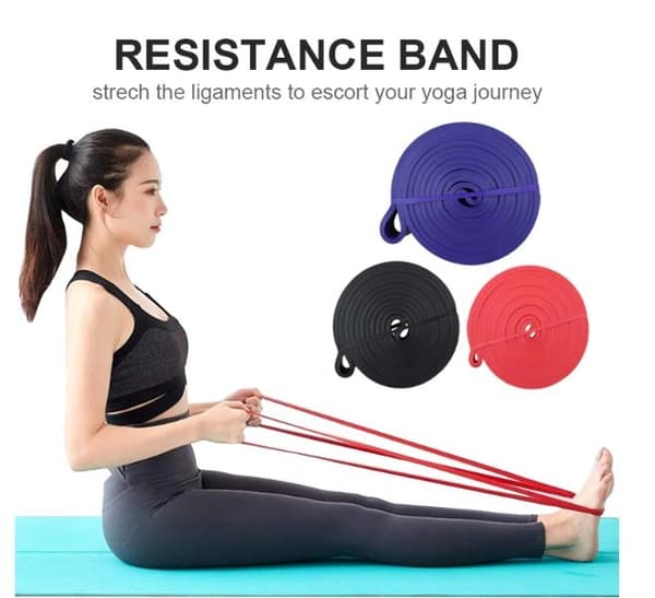 Träningsband Motståndsband Gummiband-Powerbands-Gul