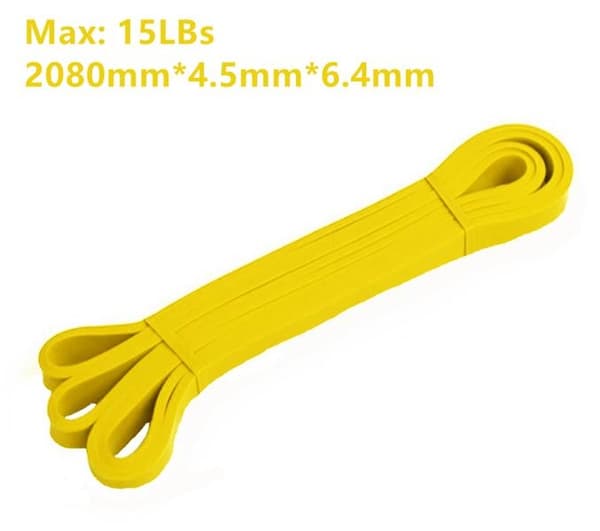 Träningsband Motståndsband Gummiband-Powerbands-Gul