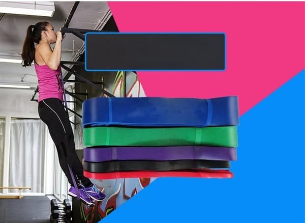 Träningsband Motståndsband Gummiband-Powerbands-Grå
