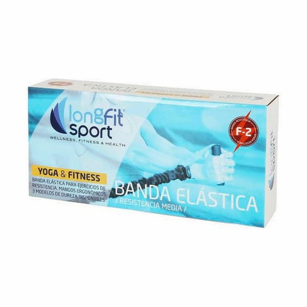 Elastik modstandsbånd LongFit Sport F2 Blå (4 enheder)