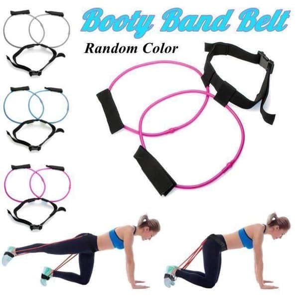 30lb viktrem Elastiband Bentränare Yoga Booty Bälte Blå - Rosa - Grå Random So57785