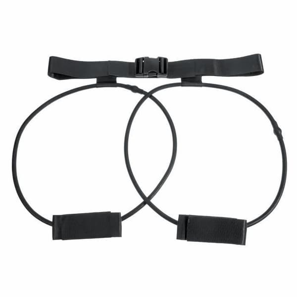 Elastiska motståndsband Fitness Träning Yoga Pilates Muskelstyrka Ben skinkor SVART 35lb wow5056